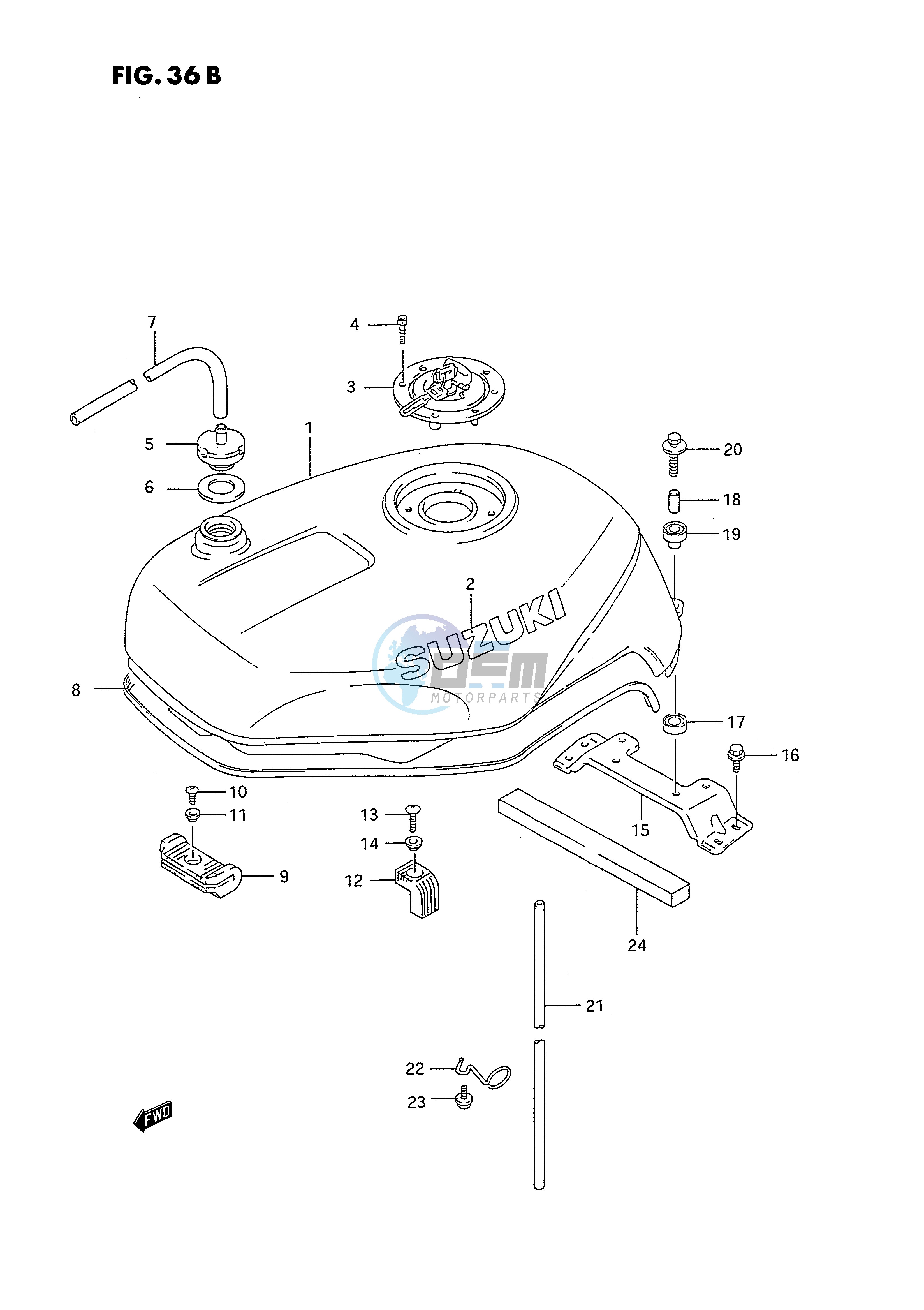 FUEL TANK (MODEL R)