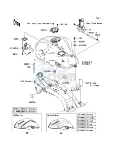 Z1000_ABS ZR1000C9F FR GB XX (EU ME A(FRICA) drawing Fuel Tank