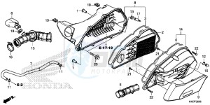 NSS125ADF Forza 125 - NSS125AD UK - (E) drawing AIR CLEANER