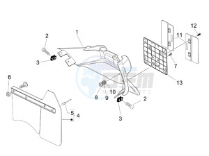 Granturismo 200 L UK drawing Rear cover - Splash guard