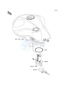 ZR 750 L [Z750 EU] (L7F-L8F) L7F drawing FUEL PUMP