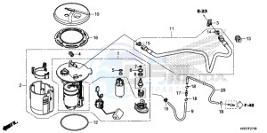 TRX420FE1G TRX420 Europe Direct - (ED) drawing FUEL PUMP