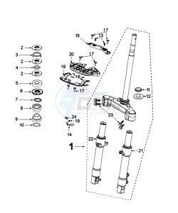 DJANGO 50 4TYA O drawing FORKS AND STEERING