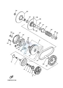 YFM450FWBD KODIAK 450 (B5R2) drawing CLUTCH