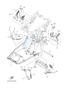 CZD300A X-MAX 300 X-MAX (B741 B749) drawing STAND & FOOTREST