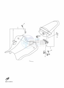 YZF-R1 (BX4D) drawing SEAT