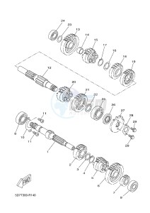 YZF-R125A YZF-R125 ABS R125 (5D7T 5D7T 5D7T 5D7T) drawing TRANSMISSION