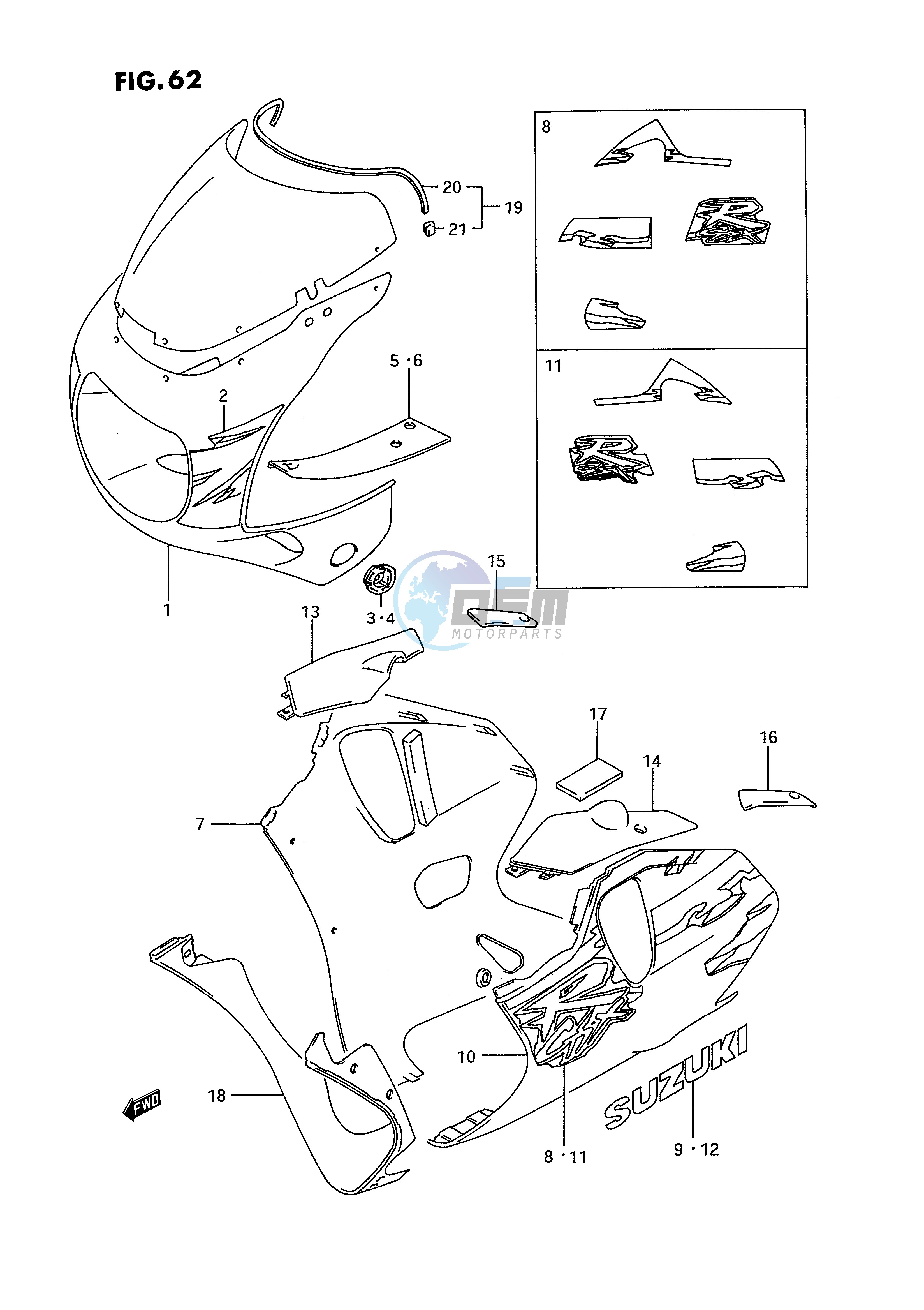 COWLING BODY (MODEL R M18)