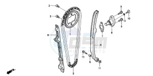 TRX400EX FOURTRAX 400 EX drawing CAM CHAIN/TENSIONER