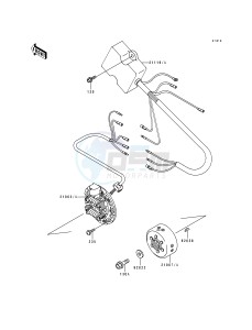 KX 125 H [KX125] (H1-H2) [KX125] drawing GENERATOR