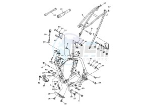 YZ F 250 drawing FRAME