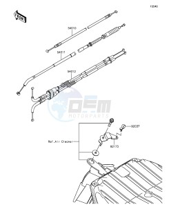 NINJA ZX-6R ABS ZX636FGFA GB XX (EU ME A(FRICA) drawing Cables