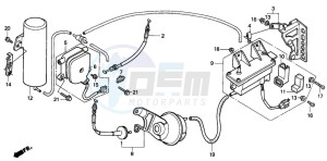 GL1500A GOLDWING ASPENCADE drawing CRUISE VALVE