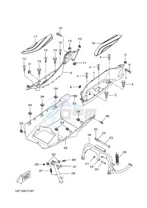 VP250 X-CITY (5B2C 5B2C 5B2C) drawing STAND & FOOTREST