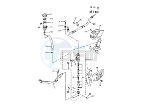 XT X 660 drawing REAR MASTER CYLINDER