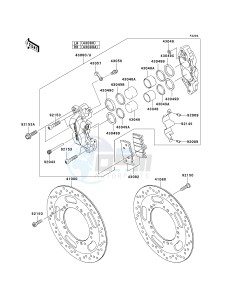 VN 1700 B [VULCAN 1700 VOYAGER ABS] (9FA) B9FA drawing FRONT BRAKE