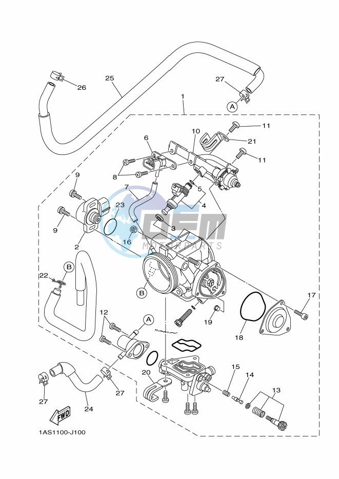 THROTTLE BODY ASSY 1