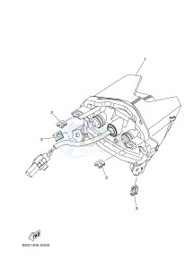 MTN850 MTN-850D MT-09 SP (B6C1) drawing TAILLIGHT