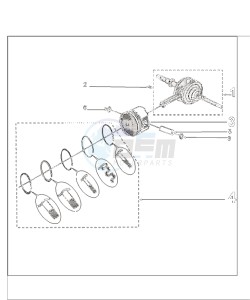 KISBEE 50 N drawing CRANKSHAFT AND PISTON