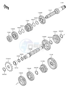 KX85-II KX85DJF EU drawing Transmission