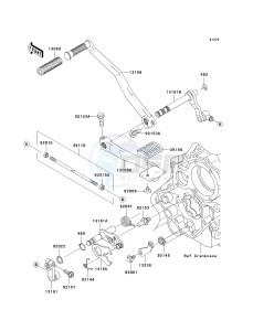 VN 1500 T [VULCAN 1500 CLASSIC] (6F) T6F drawing GEAR CHANGE MECHANISM