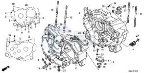 TRX500FPAC drawing CRANKCASE