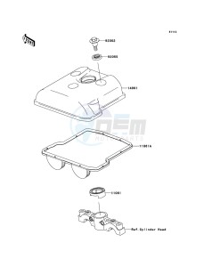 KFX450R KSF450BDF EU drawing Cylinder Head Cover