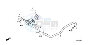 CB600F39 Australia - (U / ST) drawing AIR INJECTION CONTROL VALVE