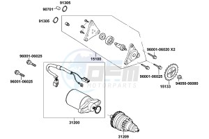 LIKE 50 Netherlands drawing Starting Motor - Oil Pump