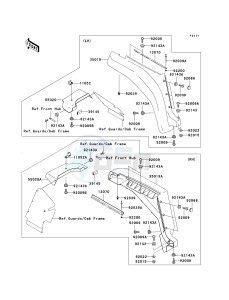 KAF 620 J [MULE 3010 TRANS4X4] (J6J-J8F) J6F drawing FRONT FENDER-- S- -