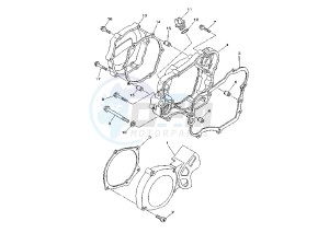 YZ 85 drawing CRANKCASE COVER