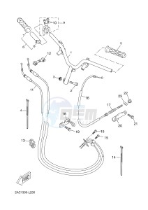 YN50F NEO'S 4 (2ACD 2ACD) drawing STEERING HANDLE & CABLE