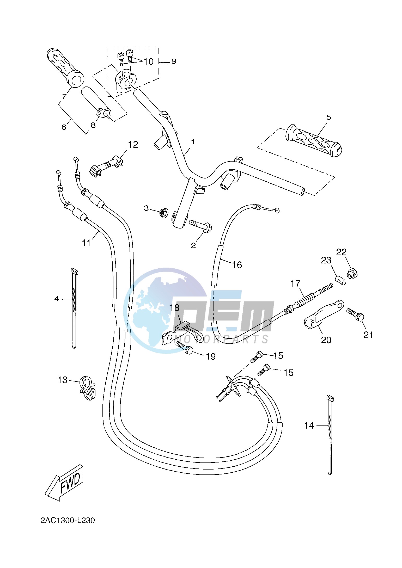 STEERING HANDLE & CABLE