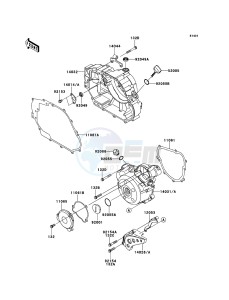 KLX125 KLX125CCS XX (EU ME A(FRICA) drawing Engine Cover(s)