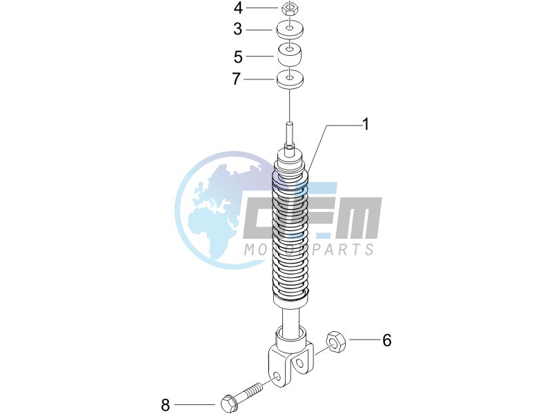 Rear suspension - Shock absorbers