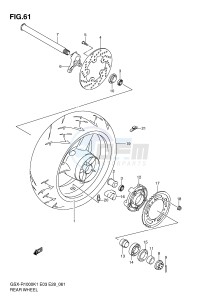 GSX-R1000 (E3-E28) drawing REAR WHEEL (GSX-R1000K1)