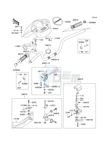 KVF 300 [PRAIRIE 300] (B1-B4) [PRAIRIE 300] drawing HANDLEBAR -- B2_B3_B4- -