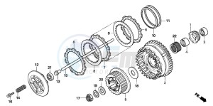 CBF1000 drawing CLUTCH