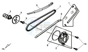 ALLO GT 25KMH 50 drawing CHAIN / CHAIN TENSIONER / CHAIN GUIDE