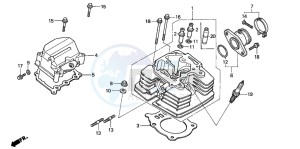 TRX350FE FOURTRAX 350 4X4ES drawing CYLINDER HEAD