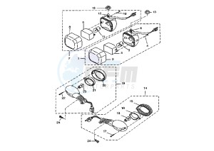 BW'S 50 drawing FRONT FLASHER LIGHTS