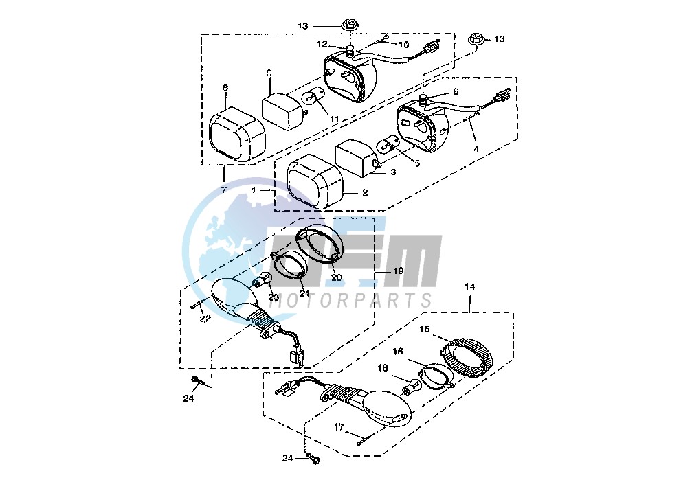 FRONT FLASHER LIGHTS