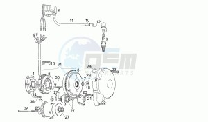 Pegaso 125 drawing Cdi magneto assy