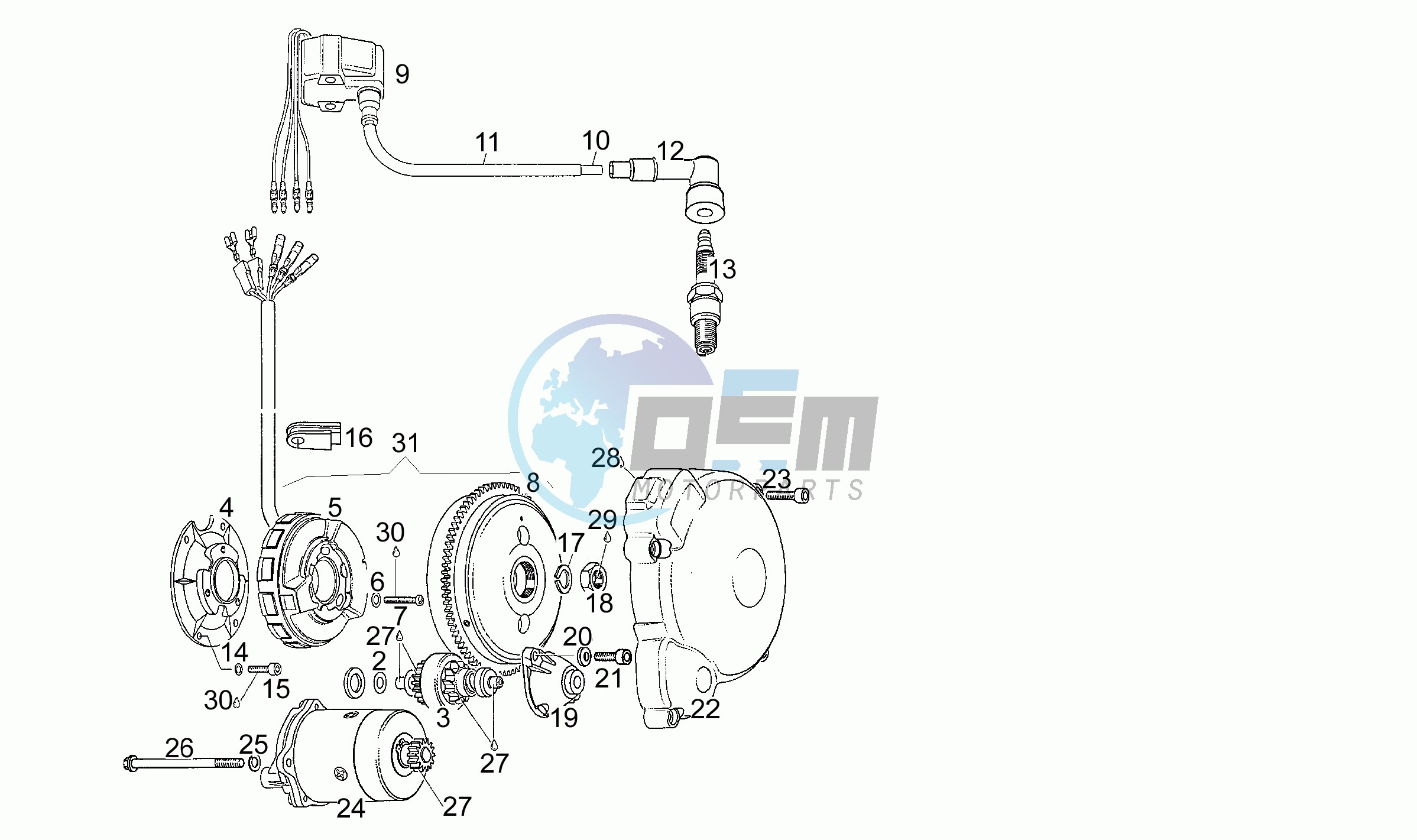 Cdi magneto assy