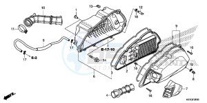 SH125DG SH125D E drawing AIR CLEANER