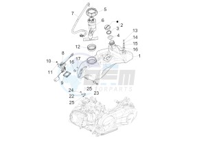 SPRINT 150 4T 3V IE ABS E3 (NAFTA) drawing Fuel tank