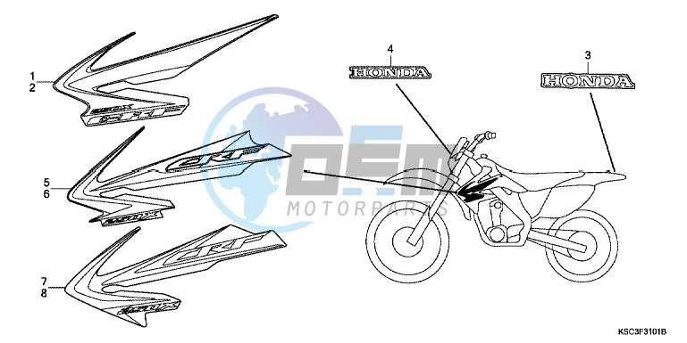 MARK (CRF250X8/9/B/C)