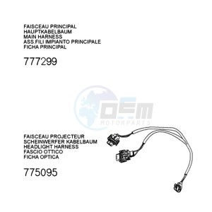 FIGHT 3 AN 4T drawing PLUG WIRING HARNESS