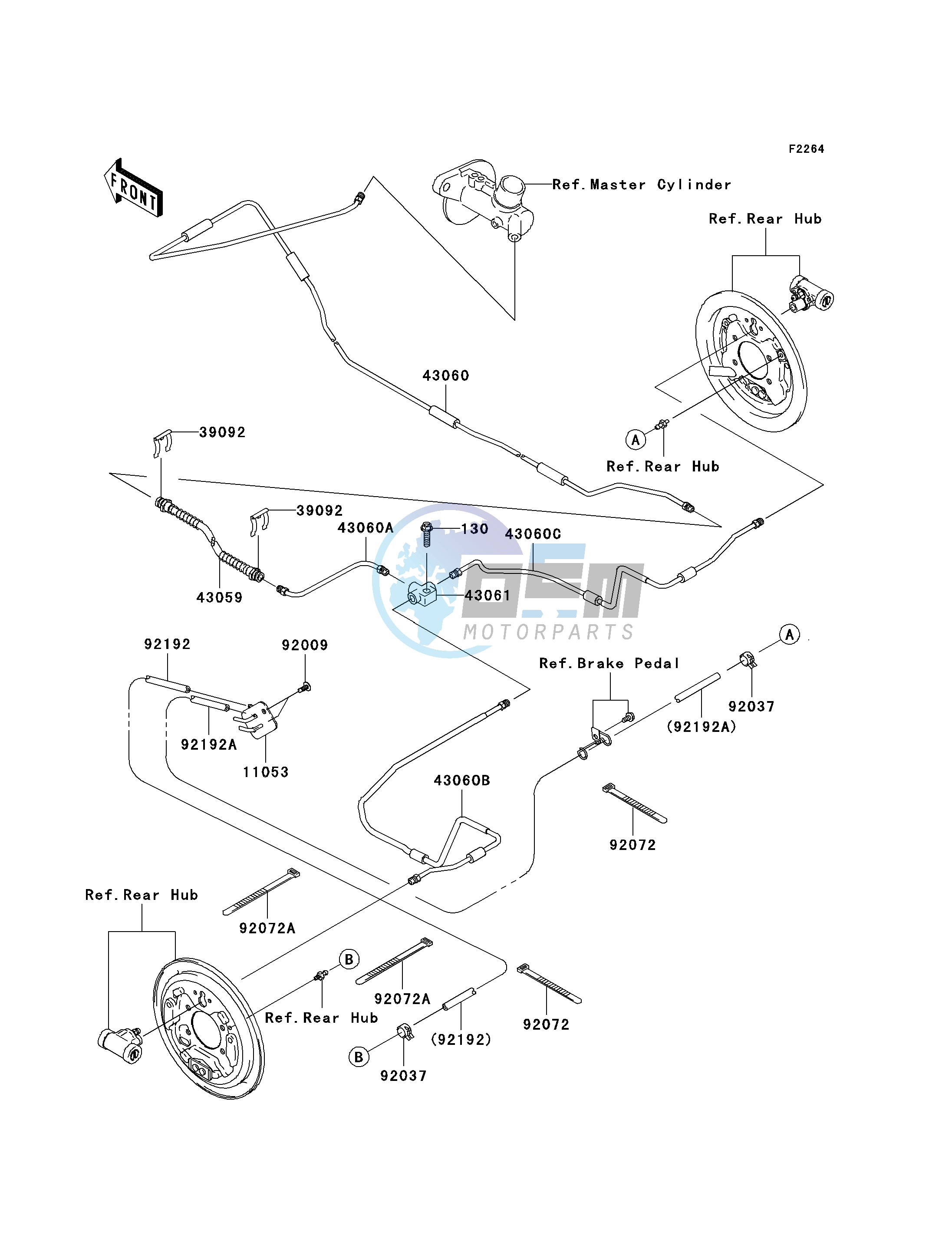 REAR BRAKE PIPING