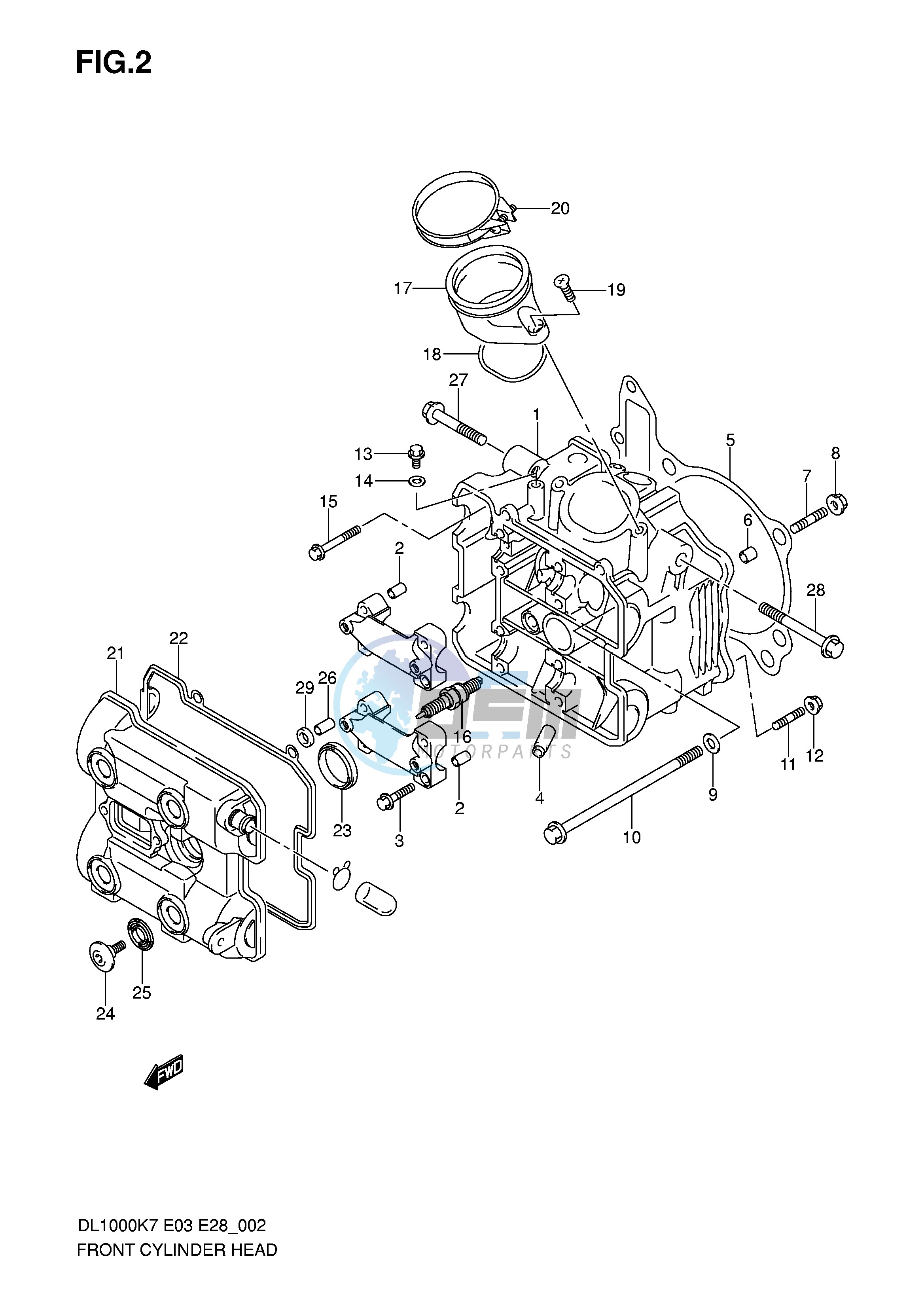 FRONT CYLINDER HEAD